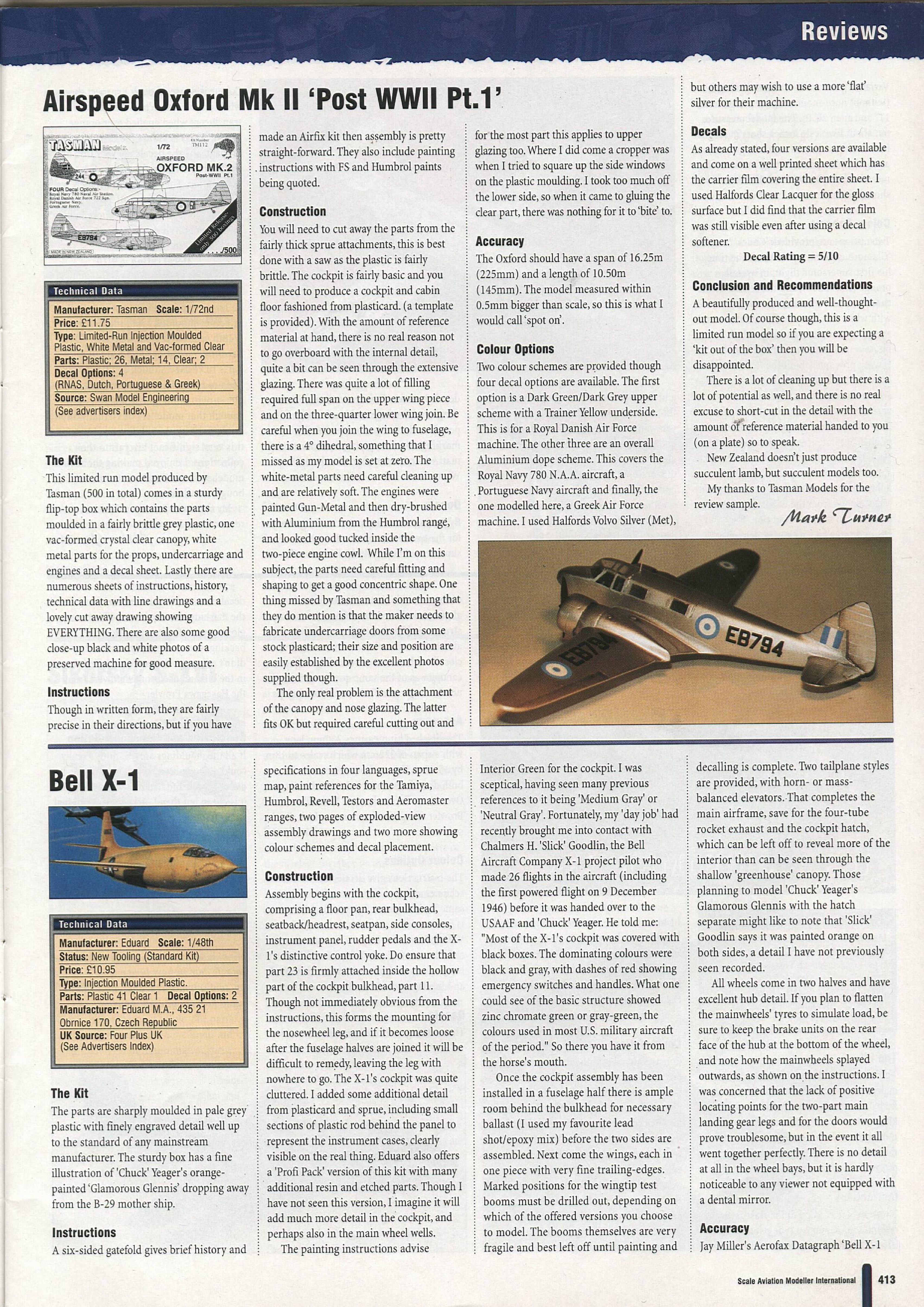 Scale Aviation Modeller International 1998-07